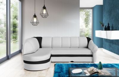 Kutna garnitura Benano s ležajem i spremnikom- 180x250x85 cm