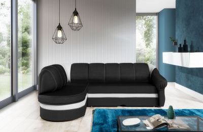 Kutna garnitura Benano s ležajem i spremnikom- 180x250x85 cm