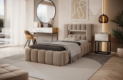 Krevet sa spremnikom i podnicom Lamica - 90x200x33 cm