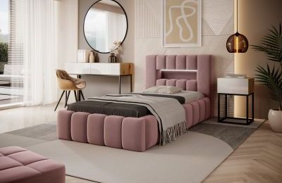 Krevet sa spremnikom i podnicom Lamica - 90x200x33 cm