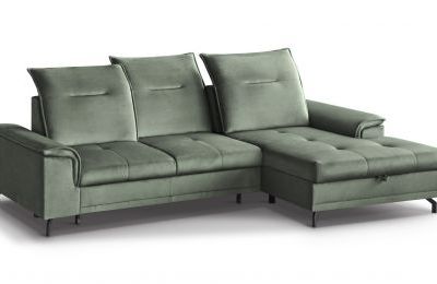 Kutna garnitura Bruno mini na razvlačenje sa spremnikom - 178x271x44 cm