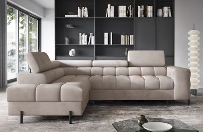 Kutna garnitura Ferucce na razvlačenje sa spremnikom - 200x276x44 cm