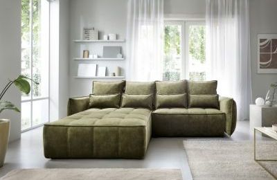 Kutna garnitura Campo na razvlačenje sa spremnikom 265x196 cm