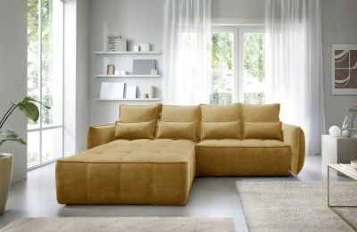 Kutna garnitura Campo na razvlačenje sa spremnikom 265x196 cm