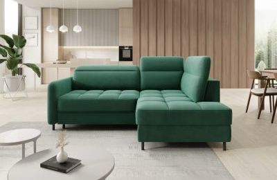 Kutna garnitura Barea na razvlačenje sa spremnikom 208x160 cm