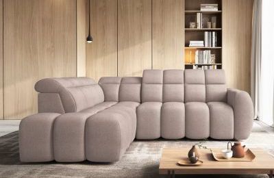 Kutna garnitura Falconn sa električnom funkcijom izvlačenja 208x258 cm