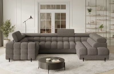 Kutna garnitura Fectory na razvlačenje sa spremnikom - 202x346x205 cm