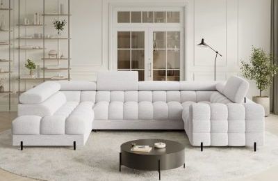 Kutna garnitura Fectory na razvlačenje sa spremnikom - 202x346x205 cm