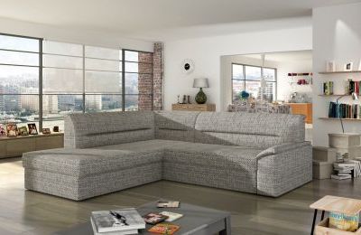 Kutna garnitura Elano s ležajem i spremnikom - 212x255x90 cm