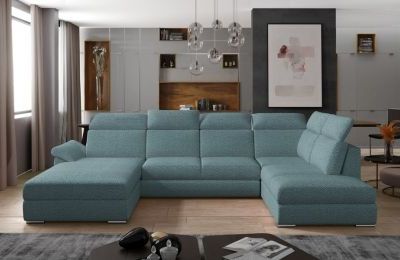 Kutna garnitura Evanell s ležajem i spremnikom - 210x330x102 cm