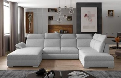 Kutna garnitura Evanell s ležajem i spremnikom - 210x330x102 cm