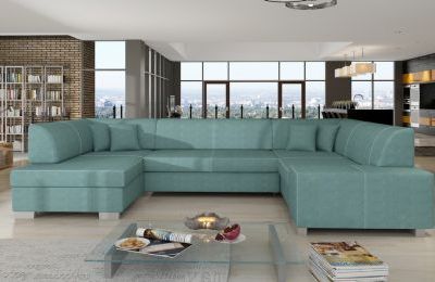 Kutna garnitura Havana s ležajem i spremnikom - 207x320x73 cm