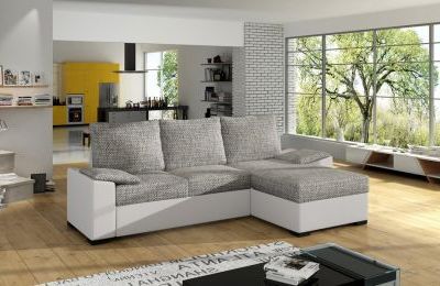 Kutna garnitura Lusso s ležajem i univerzalnim kutem - 160x245x90 cm