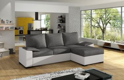 Kutna garnitura Lusso s ležajem i univerzalnim kutem - 160x245x90 cm