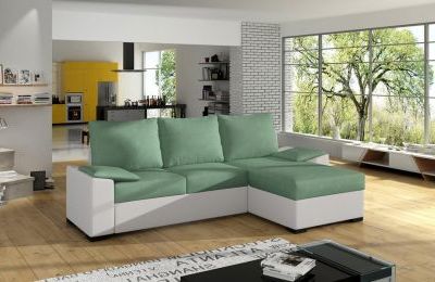 Kutna garnitura Lusso s ležajem i univerzalnim kutem - 160x245x90 cm