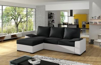 Kutna garnitura Lusso s ležajem i univerzalnim kutem - 160x245x90 cm