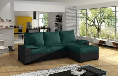 Kutna garnitura Lusso s ležajem i univerzalnim kutem - 160x245x90 cm