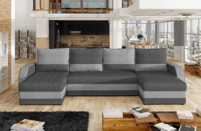 Kutna garnitura Marion s ležajem i spremnikom - 146x307x146 cm