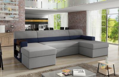 Kutna garnitura Markos s ležajem i spremnikom - 159x310x90 cm