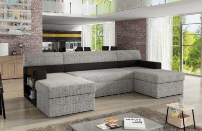 Kutna garnitura Markos s ležajem i spremnikom - 159x310x90 cm