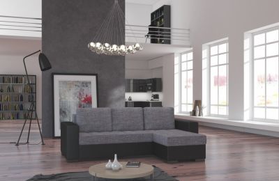 Kutna garnitura Newark s ležajem i spremnicima - 150x237x90 cm