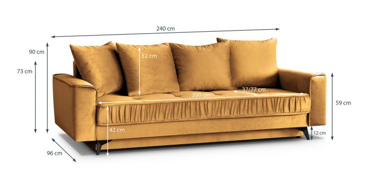 Monaco velluto 8 ginger wymiary (small)