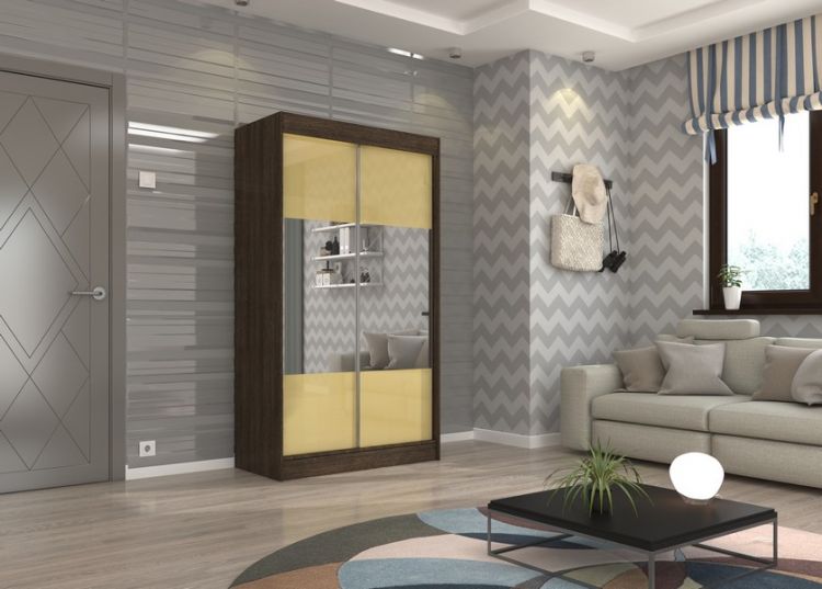 Wenge+Vanilla lacobel+mirror (120) (Tms19)