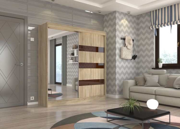 Sonoma+Choco lacobel+mirror (200) (Tra15)