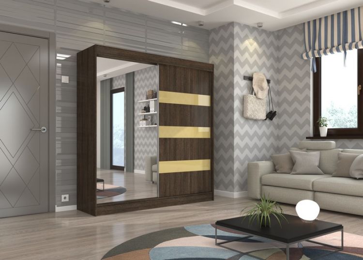 Wenge+Vanilla lacobel+mirror (200) (Tra18)