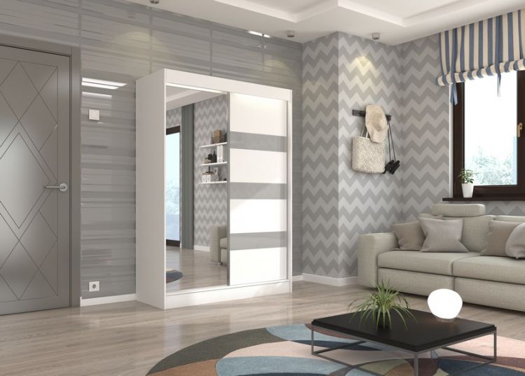 White+Grey lacobel+mirror (150) (Tra23)