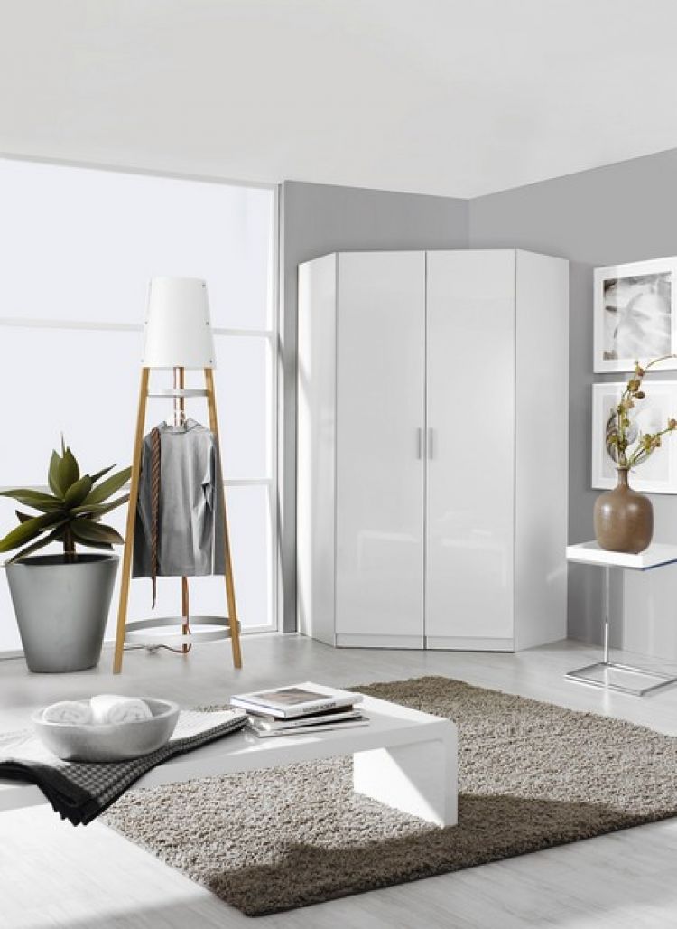 Korpus alpinweiß + Fronte Hochglanz weiß